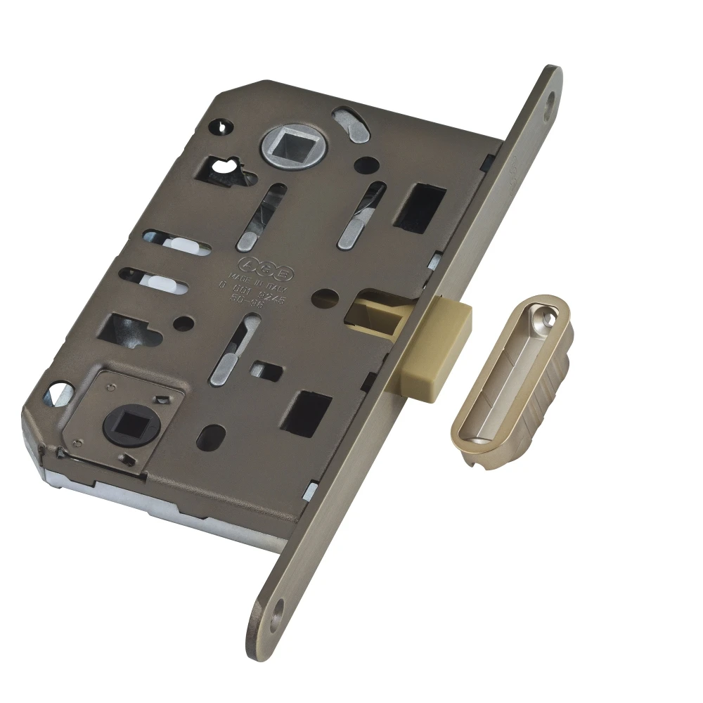 Фото B06102.50.12.640 Защелка врезная WC (ант. бронза) MEDIANA POLARIS с отв. пл. (скин)