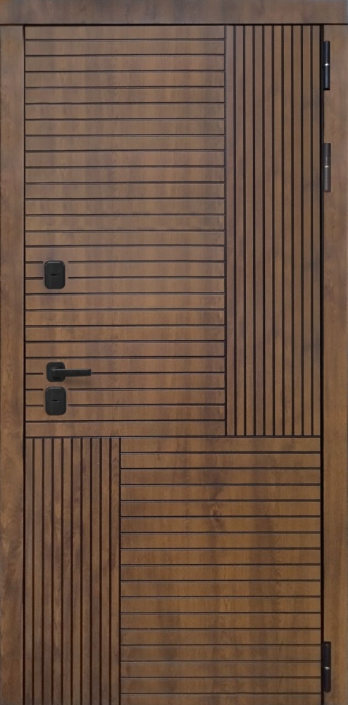 Входная дверь ДвериПРО Авеста ФЛ-259 (10мм, дуб с пилением) DPRO195406 внешняя сторона