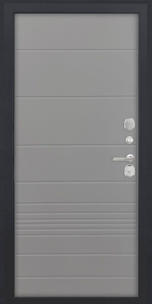 Входная дверь ДвериПРО Модель L-48 ФЛ-700 (10мм, ясень грей) DPRO195481 внутренняя сторона